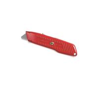 STANLEY Cuchillo utilitario seguridad autorretráctil, 0-10-189 | Cuerpo Duradero de alta visibilidad, diseño de nariz entrelazada para mayor Seguridad, mango contorneado antideslizante