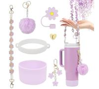 Stanley Cup Accesorios, 7 Piezas Accesorios Stanley Cup, Tapas de Pajitas para Stanley Cup, Tapones para Pajitas, Juego de Accesorios para Stanley Cup, Stanley Accesorios para Vaso 1.1L y 800 ml (M1)