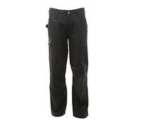 Stanley Derby - Pantalones de trabajo para hombre, Negro, 38W x 31L
