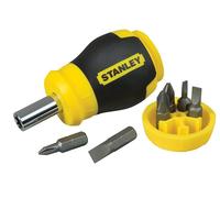 STANLEY Destornillador Corto no Reversible con Porta-Brocas Magnético