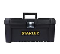 STANLEY Caja de Herramientas Essential, Dimensiones: 40,6 x 20,5 x 19,5 cm, Cierres Metálicos, Asa Ergonómica, Organizadores en Tapa, Bandeja Extraíble - STST1-75518