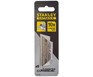Stanley - FatMax 0-11-800 Hojas trapezoidales Carbide, 5 Unidades, Set de 5 Piezas