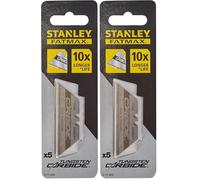 Stanley - FatMax 0-11-800 Hojas trapezoidales Carbide, 5 Unidades, Set de 5 Piezas (Paquete de 2)