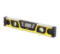 STANLEY FATMAX 0-42-063 - Nivel digital FatMax 40cm, Pantalla LCD retroiluminada, Lectura autorreversible de 360°, Precisión digital de 0,10°, Múltiples modos, Se suministra con bolsa protectora