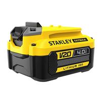 STANLEY FATMAX Batería V20 Litio 18V 4Ah, sin efecto memoria, alta autonomía, celdas de baja impedancia para mayor potencia y ciclo de vida, indicador LED de carga, SFMCB204-XJ