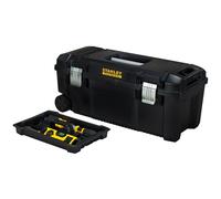 STANLEY FATMAX Caja de Herramientas 71cm con Ruedas y Asa Telescópica, Cierres Metálicos, Protección IP54, Ranura en V, Bandeja Interior, Empuñaduras Ergonómicas, FMST1-75761