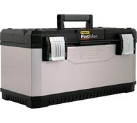 STANLEY FATMAX Caja de herramientas metálica 49,7 cm – Asa bimaterial, clips anticorrosión – 1-95-615