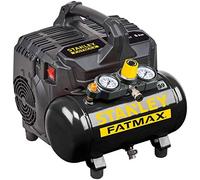 Stanley FATMAX Compressor DST 101/8/6 FMXCM00 - Compresor De Aire Portatil - Compresor Aire Coche 8 Bar - 6L - 105 L/Min - Sin Aceite - Silencioso - IP43-1450 Rpm - Negro/Amarillo