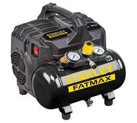 Stanley FATMAX Compressor DST 101/8/6 FMXCM00 - Compresor De Aire Portatil - Compresor Aire Coche 8 Bar - 6L - 105 L/Min - Sin Aceite - Silencioso - IP43-1450 Rpm - Negro/Amarillo