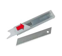 Stanley Fatmax Cuchillas Para Cúter 18 Mm, Pack De 5, 8 Segmentos Rompibles, Filo Con Tratamiento Por Inducción, Diseño Dentado, 0-11-718