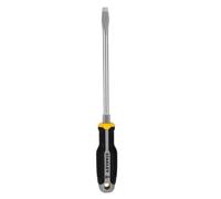 STANLEY FATMAX Destornillador plano de boca ancha 10 x 200 mm, FMHT65702-0 | Alto par con mango antirrodadura, orificio para colgar integrado