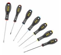 Stanley - FatMax Destornilladores - Juego 7 Piezas Plana ozidrivee hillips 0-65-438, Set, Más Colores