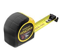 Stanley FMHT0-33864 - Flexómetro BladeArmor magnético 5m x 32mm, Cinta Ancha, Blindaje Termoplástico y Recubrimiento Mylar, Anti Abrasión y Corrosión, Posición Cero Real, Caja Bimaterial
