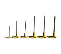 Stanley - FatMax FMHT0-69048 Juego de 5 llaves macho con mango, punta Torx, negro/amarillo