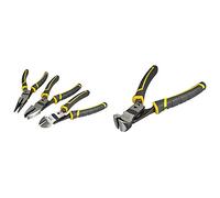 STANLEY FATMAX FMHT0-72415 Juego de 3 alicates + Alicantes de Corte Frontal FatMax, FMHT0-71851