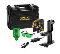 STANLEY FATMAX FMHT77598-1 - Nivel laser de líneas verde en cruz y 5 puntos Fatmax a batería.