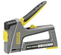 STANLEY FATMAX Grapadora 6 en 1, Compacta, Fácil Carga de Grapas, Cuerpo de Abs Reforzado, Intensidad Variable, Mango de Agarre Suave, Acepta 6 Tamaños de Grapa -FMHT6-70868