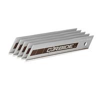 STANLEY FATMAX Hojas de cutter Carbide de 18mm, hasta 10 veces más cortes, filo resistente, cuerpo de acero flexible, dispensador de 5 unidades, STHT0-11818