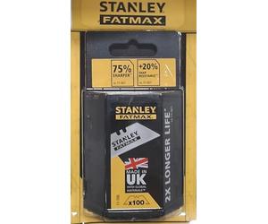 Stanley - FatMax Hojas trapezoidales, 100 Unidades en Distribuidor Grande 1-11-700