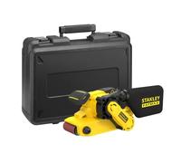STANLEY FATMAX Lijadora de banda con cable y maletín, FMEW204K-QS | Potente motor de 1010 W, sistema de alineación de banda, sistema de recolección de polvo