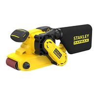 STANLEY FATMAX Lijadora de banda con caja de herramientas, FMEW204K-QS | Potente motor de 1010 W, alineación de banda, recogida de polvo, interruptor de bloqueo y mango cómodo.