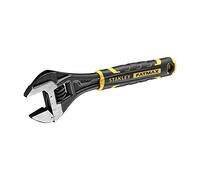 STANLEY FATMAX Llave Inglesa Ajustable 150mm, Bimaterial, Apertura Rápida, Métricas y Pulgadas, Orificio para Colgar | Mandíbulas Paralelas en Ángulo de 15°, FMHT13125-0