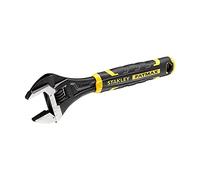 STANLEY FATMAX Llave Inglesa Ajustable 250mm, Bimaterial, Apertura Rápida, Métricas y Pulgadas, Orificio para Colgar | Mandíbulas Paralelas en Ángulo de 15°, FMHT13127-0