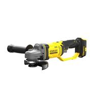 STANLEY FATMAX Mini Amoladora V20 Litio 18V, disco de 125mm, diseño compacto y ergonómico, velocidad 9000 rpm, empuñadura lateral 3 posiciones, sin cargador ni batería, SFMCG400B-XJ