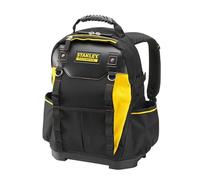 STANLEY FATMAX Mochila robusta, almacenamiento para herramientas, 1-95-611 | Correa acolchada, base rígida impermeable, organizador extraíble, carga de 20 kg y volumen de 17 L.