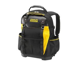 STANLEY FATMAX Mochila robusta, almacenamiento para herramientas, 1-95-611 | Correa acolchada, base rígida impermeable, organizador extraíble, carga de 20 kg y volumen de 17 L.