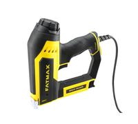 STANLEY FATMAX Multi-grapadora eléctrica, empuñadura ergonómica, carga trasera, ajuste de potencia, acepta 3 tipos de grapas y 2 tipos de clavos, guía para cable, FMHT6-75934