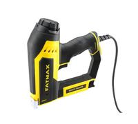 STANLEY FATMAX Multi-grapadora eléctrica, empuñadura ergonómica, carga trasera, ajuste de potencia, acepta 3 tipos de grapas y 2 tipos de clavos, guía para cable, FMHT6-75934