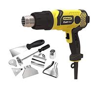 STANLEY FATMAX Pistola de Aire Caliente 2.000W, Decapador hasta 600°C, Control de Temperatura Variable, Empuñadura Engomada, Incluye Maletín de Transporte y 8 Accesorios, FME670K-QS