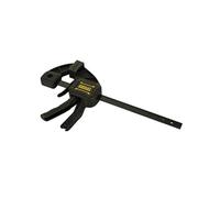 STANLEY FATMAX Sargento Monomanual M, Capacidad 150mm, Fuerza 45kg, Trabajo de Precisión, Zapatas Protectoras Desmontables, Ranura en V para Tubo, Carril de Acero, FMHT0-83232