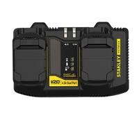 Stanley fatmax sfmcb24 qw cargador doble v20 li-ion 18v 2 x 4a