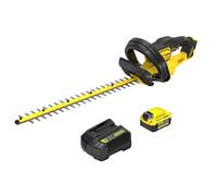 STANLEY FATMAX SFMCHT655M1-QW - Cortasetos (18 V V20, Longitud de Espada de 55 cm, Grosor de Corte de 19 mm, Mango de Agarre y Parada rápida, Incluye batería de 4,0 Ah y Cargador)