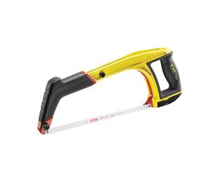 STANLEY FATMAX Sierra multifunción, Capacidad de corte 120mm, 2 ángulos de corte 45° y 90°, Cuchillas almacenables en la herramienta, Mango revólver bimaterial y apoyo para los dedos - 0-20-108