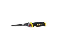 STANLEY FATMAX Sierra Plegable para Placa de Yeso, 8 Dientes/pulgada, Diente de Triple Bisel, 3 Ángulos de Bloqueo, Mango Bimaterial Ergonómico, Longitud 130mm, FMHT0-20559