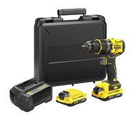 Stanley Taladro Atornillador FatMax SFMCD720D2K 18V sin escobillas 80 Nm 2x2Ah Cargador Maletín