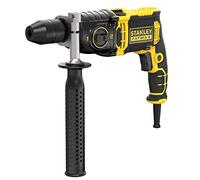 STANLEY FATMAX - Taladro Percutor con Cable de 1.100W, Porta Brocas Metálico Automático de 13 mm, 54.400 IPM, con Maletín y Empuñadura Lateral, FMEH1100K-QS