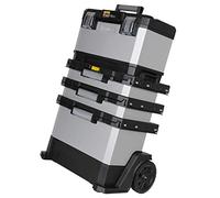 STANLEY FATMAX Taller Móvil Metálico, Carro de Herramientas, Caja Versátil para Piezas Pequeñas y Grandes, Ruedas 17cm, Cierres Metálicos Antioxidantes, 1-95-622
