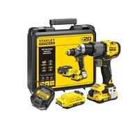 Stanley Taladro atornillador percutor SFMCD725D2K-QW 18 V 80 Nm 0-500/2000 rpm