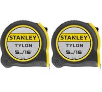 STANLEY - Flexómetro Tylon de 5m/16ft con Carcasa de Plástico Resistente, 1-30-696 (Paquete de 2)