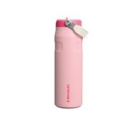 STANLEY Flip Straw 2.0 Botella Agua Acero Inoxidable Con Pajita 0.7L - 10 Horas Fría - 2 Días Helada - Acero Inoxidable - Sin BPA - Antifugas - Apta Para Lavavajillas - Strawberry Cream