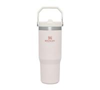 STANLEY Flip Straw Tumbler 1.0 Botella Agua con Pajita 0.89L - Conserva el Frío 12 Horas - Termo Agua Fria - Acero Inoxidable - Sin BPA - Fácil de llevar - Apta Para Lavavajillas - Rose Quartz