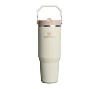 STANLEY Flip Straw Tumbler 1.0 Botella Agua con Pajita 0.89L - Conserva el Frío 12 Horas - Termo Agua Fria - Acero Inoxidable - Sin BPA - Fácil de llevar - Apta Para Lavavajillas - Cream