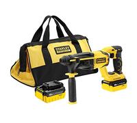 Stanley FMCD900M2S-QW Martillo SDS-PLUS 18 V Brushless con 2 baterías, Color Negro/Amarillo