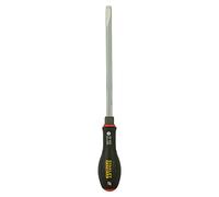 Stanley FMHT0-62621 Destornillador FatMax Plano Mecánico 10 mm x 200 mm con Tuerca Hexagonal para Llave Fija, Multicolor