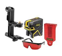 STANLEY FMHT1-77414 - Nivel laser de cruz + 2 puntos - Rojo. 20 metros (50 metros con detector) ±3mm/m
