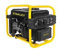 Stanley Generador inversor, 2000 W, 2800 rpm, generador de corriente, generador de corriente de emergencia, motor de 1 cilindro, motor de 4 tiempos, depósito de combustible de 10 L, funciona con